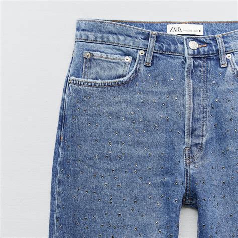 zara jeans mit glitzer|zara jeans women.